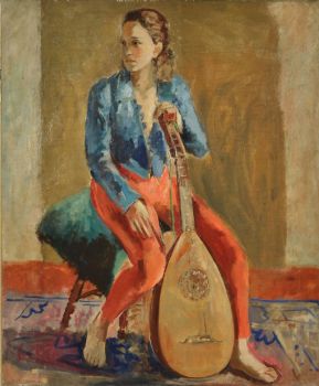 Ragazza con liuto, 1938