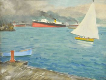 Barche nel Golfo di La Spezia, 1935 circa
