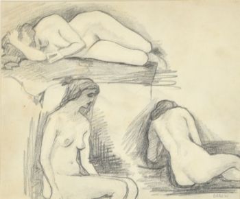 Studi di nudo, 1925 circa