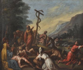 Mose' e il serpente di bronzo