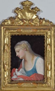 Fanciulla con due colombe