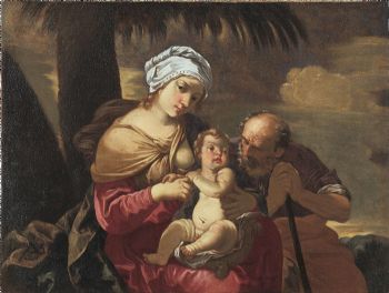 Riposo durante la fuga in Egitto