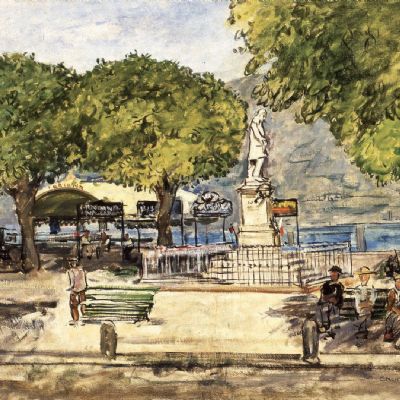 Bellano, Lago di Como, Monumento a Tommaso Grossi, 1929