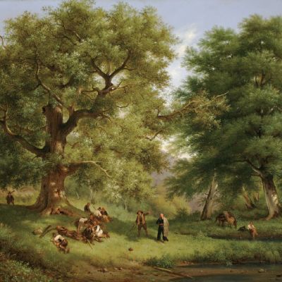 Guerrilla spagnola a riposo nel bosco di Aranjuez, 1835