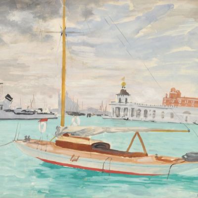 Venezia, la Dogana, 1934 circa.