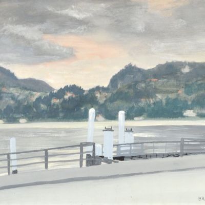 Veduta di Malgrate vista da Lecco, 1935 circa