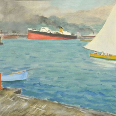 Barche nel Golfo di La Spezia, 1935 circa