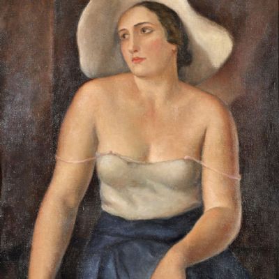 Signora con cappello, 1933