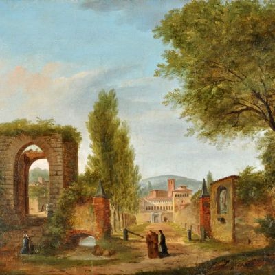 Vedute con architetture di fantasia