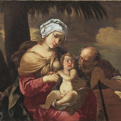 Riposo durante la fuga in Egitto
